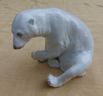 Porcelánová soška - lední medvěd Porcelánová soška - lední medvěd