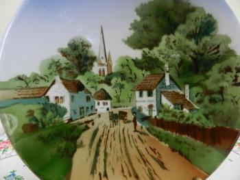 Art Deco dekorační talíř Art Deco dekorační talíř