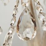 Párové tereziánské nástěnné lampy s křišťály Párové tereziánské nástěnné lampy s křišťály