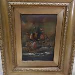 Obraz lodě, plachetnice, olej - Arthur Bellin Obraz lodě, plachetnice, olej - Arthur Bellin