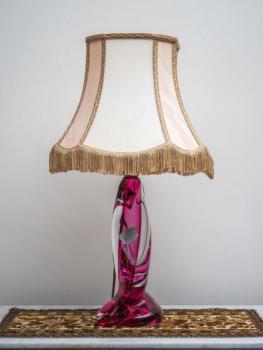 Křišťálová lampa Val Saint Lambert. Značená Křišťálová lampa Val Saint Lambert. Značená