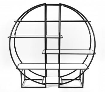 Kulatý chromový etažér / police Kulatý chromový etažér / police