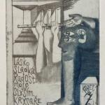 Naděžda Synecká - Čtyři ex libris A. L, Karel Ž. , Naděžda Synecká - Čtyři ex libris A. L, Karel Ž. ,