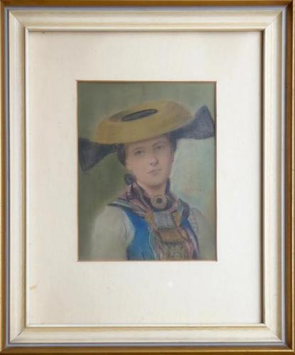 Portrét dívky v kroji Portrét dívky v kroji