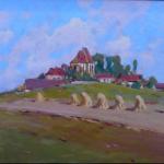 Miroslav Nový - Žně v Chlumčanech u Čkyně Miroslav Nový - Žně v Chlumčanech u Čkyně