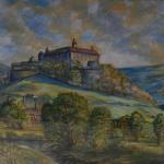 Obraz, zámek Náchod, signováno Obraz, zámek Náchod, signováno