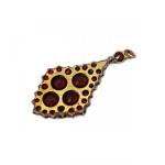 Starožitný přívěsek s českými granáty Starožitný přívěsek s českými granáty