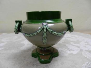Secesní květináč / květník, majolika - Eichwald Secesní květináč / květník, majolika - Eichwald