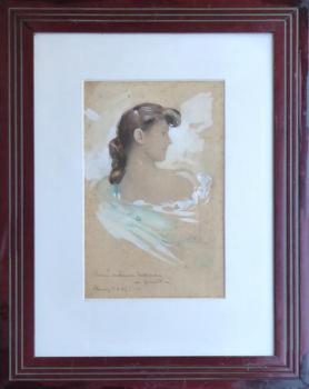 Otto Peters - Secesní hnědovláska Otto Peters - Secesní hnědovláska