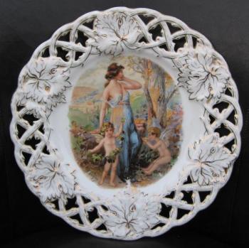 Prořezávaný dekorativní talíř  č.1 Prořezávaný dekorativní talíř  č.1