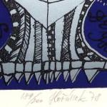 Jaroslav Hořánek - Dvě ex libris, Hlava Jaroslav Hořánek - Dvě ex libris, Hlava