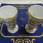 Malované zlacené pohárky, signováno - Francie Malované zlacené pohárky, signováno - Francie