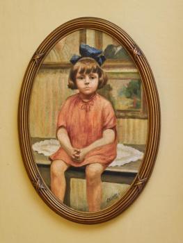 Portrét děvčátka – E. Walraven, 1924 Portrét děvčátka – E. Walraven, 1924