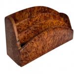 Art Deco stojánek na dopisy z kořenice Art Deco stojánek na dopisy z kořenice