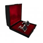 Stříbrné manžetové knoflíčky s onyxem Stříbrné manžetové knoflíčky s onyxem