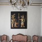 Měděná reliéfní scéna na desce 132 X 122 cm Měděná reliéfní scéna na desce 132 X 122 cm