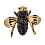 STŘÍBRNÉ  NÁUŠNICE ”VČELIČKY” S BROUŠENÝMI ONYXY STŘÍBRNÉ  NÁUŠNICE ”VČELIČKY” S BROUŠENÝMI ONYXY