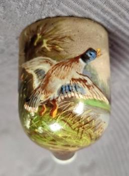 Porcelánová dýmka č.3 - Myslivecký motiv  Porcelánová dýmka č.3 - Myslivecký motiv