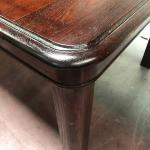 Jídelní stůl, dubový masiv mořený do barvy mahagonu, 1938 Jídelní stůl, dubový masiv mořený do barvy mahagonu, 1938