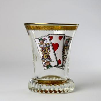Číše s motivem karet Číše s motivem karet