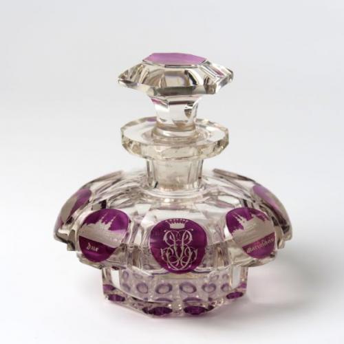 Biedermeier Flakon, 1830, Bohemia Biedermeier Flakon, 1830, Bohemia