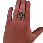 PÁNSKÝ STŘÍBRNÝ PRSTEN S LABRADORITEM PÁNSKÝ STŘÍBRNÝ PRSTEN S LABRADORITEM