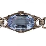 STŘÍBRNÝ SECESNÍ NÁRAMEK S MODRÝM SPINELEM STŘÍBRNÝ SECESNÍ NÁRAMEK S MODRÝM SPINELEM