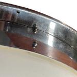 Velká chromová stropnice, 1930, průměr 40 cm Velká chromová stropnice, 1930, průměr 40 cm