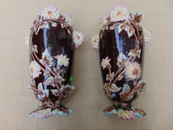 Vázy párové majolika  Vázy párové majolika