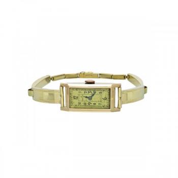 Art deco zlaté mechanické hodinky Art deco zlaté mechanické hodinky
