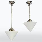 Funkcionalistický závěsný lustr, 1935 Funkcionalistický závěsný lustr, 1935