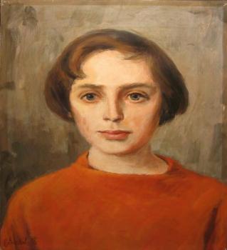 Benedík Karel : Portrét dívky, dat. 1958 Benedík Karel : Portrét dívky, dat. 1958