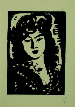 Portrét dámy v šatech Portrét dámy v šatech