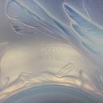 ART DECO OPÁLOVÁ MÍSA NA CHROMOVÉM PODSTAVCI, ZN.  ART DECO OPÁLOVÁ MÍSA NA CHROMOVÉM PODSTAVCI, ZN.