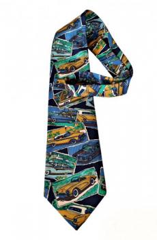 KRAVATA DOLCE GABBANA - RETRO AUTA + PIN UP DÍVKA KRAVATA DOLCE GABBANA - RETRO AUTA + PIN UP DÍVKA