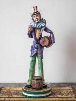 Italská socha Klauna v 54 cm sign Italská socha Klauna v 54 cm sign