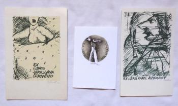 Pavel Roučka - Tři ex libris Pavel Roučka - Tři ex libris