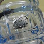 Modrá broušená autorská váza - Bohemia Crystal Modrá broušená autorská váza - Bohemia Crystal