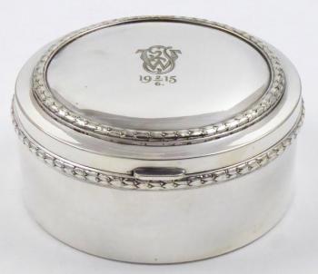 Stříbřená dóza - Arthur Krupp, Berndorf Stříbřená dóza - Arthur Krupp, Berndorf