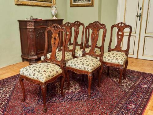 Neorokokové židle z Lutychu - restaurované Neorokokové židle z Lutychu - restaurované