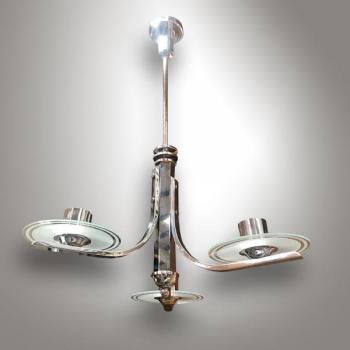 Chromový lustr Art Deco/ T 7448 Chromový lustr Art Deco/ T 7448