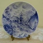 Kameninový kobaltový talíř Kameninový kobaltový talíř