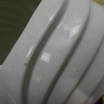 Art Deco bílá keramická váza Art Deco bílá keramická váza