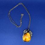 Stříbrný přívěsek s jantarem Stříbrný přívěsek s jantarem