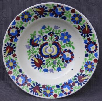 Talíř s ruční malbou II. , zn. Klenčí  Talíř s ruční malbou II. , zn. Klenčí