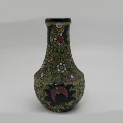 Secesní váza, plastický reliéf - Amphora Teplice Secesní váza, plastický reliéf - Amphora Teplice