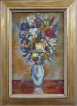 Kytice ve váze - signatura nečitelná Kytice ve váze - signatura nečitelná