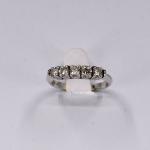 Bílozlatý prsten s brilianty Bílozlatý prsten s brilianty