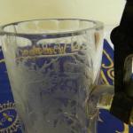 Broušený bohatě zdobený korbel / krýgl Broušený bohatě zdobený korbel / krýgl