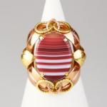 Zlatý prsten s achátem Zlatý prsten s achátem